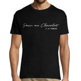 T-shirt Homme Noir - Pain au Chocolat - Planetee