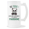 Chope de bière Marraine Pas Touche Panda - Planetee