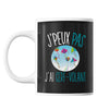 Mug Cerf volant j'peux pas Noir - Planetee