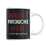 Mug Patchwork C'est ma Routine - Planetee