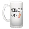 Chope de bière anniversaire 65 ans Humour Femme - Planetee