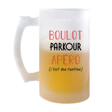 Chope de Bière Parkour C'est ma Routine - Planetee