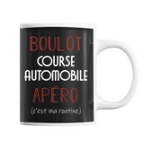 Mug Course Automobile C'est ma Routine - Planetee