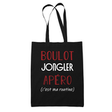 Sac Tote Bag Jongler C'est ma Routine - Planetee