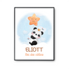 Affiche Eliott bébé Panda Roi des Câlins - Planetee