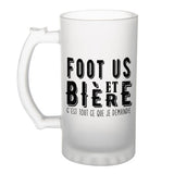 Chope de bière Foot US et bière - Planetee