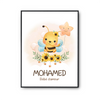 Affiche Mohamed bébé d'amour abeille - Planetee