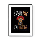 Affiche Histoire j'peux pas Noir - Planetee