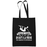 Sac Tote Bag Saut À La Perche Légende tu deviendras Noir - Planetee