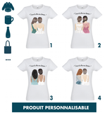 Cadeau Veux-tu être mon témoin ? Mariée brune EVJF Personnalisable - Planetee