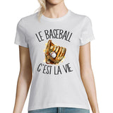 T-shirt femme baseball c'est la vie - Planetee