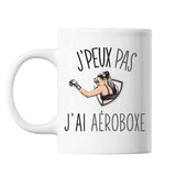 Mug Aéroboxe j'peux pas Blanc - Planetee