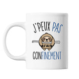 Mug Confinement j'peux pas Blanc - Planetee