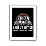 Affiche Aviation Légende Pilote - Planetee
