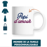 Mug Membre Famille d'Amour Personnalisable - Planetee