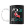 Mug Baby sitter j'peux pas Noir - Planetee