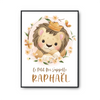 Affiche Raphaël bébé Lion Roi - Planetee