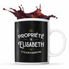Mug Propriété de Elisabeth - Planetee