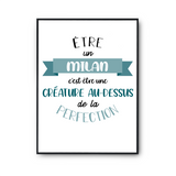 Affiche Milan bébé parfait - Planetee