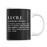Mug Lucile Définition Déesse - Planetee