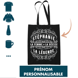 Tote Bag Femme Déesse Légende Prénom Personnalisable - Planetee