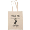 Sac Tote Bag J'peux pas Footing beige - Planetee