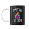 Mug Cirque j'peux pas Noir - Planetee