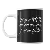 Mug 99% j'men fou - Planetee