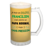 Chope de bière Papa Francilien Chauvin et Sans Pression - Planetee