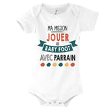 Body bébé Ma mission Baby Foot avec Parrain - Planetee