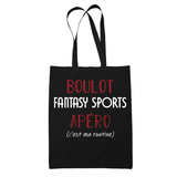 Sac Tote Bag Fantasy Sports C'est ma Routine - Planetee