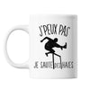 Mug Sauter des haies j'peux pas Blanc - Planetee