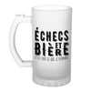 Chope de bière Échecs et bière - Planetee