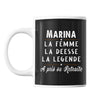 Mug prénom Marina cadeau départ retraite - Planetee