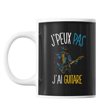 Mug Guitariste femme j'peux pas Noir - Planetee