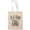 Sac Tote Bag zèbre je le ferai demain beige - Planetee