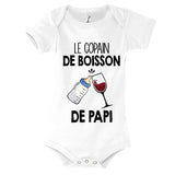 Body bébé Le copain de boisson de papi Vin - Planetee