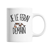 Mug Vache Je le ferai demain - Planetee