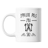 Mug ski j'peux pas Blanc - Planetee