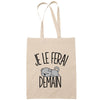 Sac Tote Bag chat scottish fold 2 je le ferai demain beige - Planetee