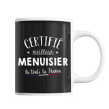 Mug Homme Menuisier Meilleur de France | Tasse Noire métier - Planetee