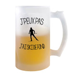 Chope de bière Ski de Fond j'peux pas - Planetee