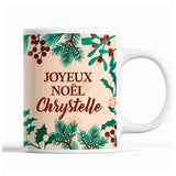 Tasse Noël Chrystelle Beige - Planetee