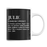 Mug Julie Définition Déesse - Planetee