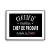 Affiche Chef de produit Homme Meilleur de France Métier - Planetee