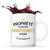 Mug blanc Propriété du Meilleur Saxophoniste - Planetee