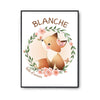 Affiche Blanche Bébé d'amour Renard - Planetee