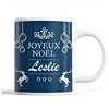 Tasse Noël Leslie Bleu - Planetee