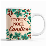 Tasse Noël Candice Beige - Planetee