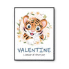 Affiche Valentine Amour Pur Tigre - Planetee